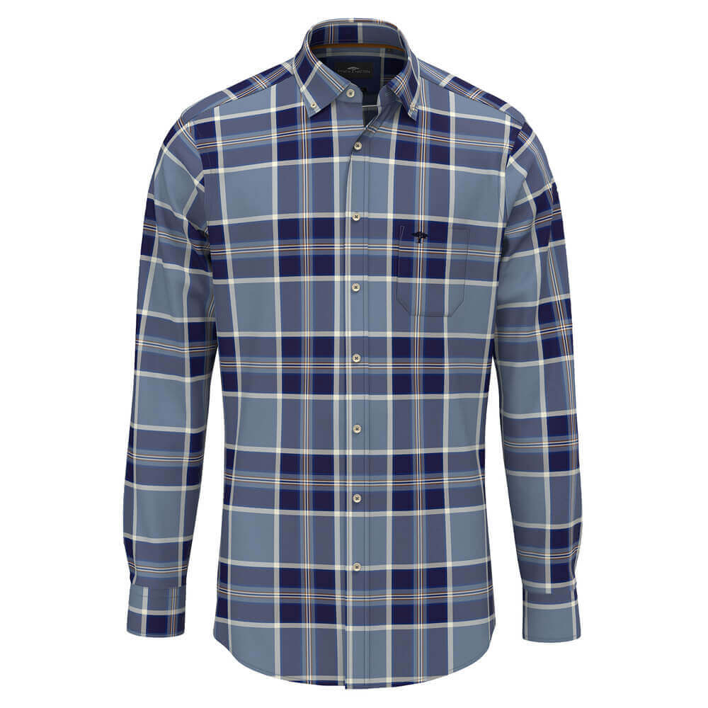 Fynch Hatton Combi Flannel Check Shirt